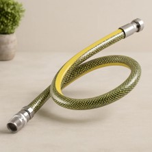Çelik - Ticaret 100 cm Çelik Örgülü Flex Doğalgaz Hortumu