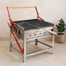 Çelik - Ticaret Paslanmaz Mekanizmalı Döndürmeli Mangal