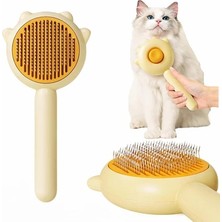 Solmazlar Online Kedi ve Köpekler Için Pati Görünümlü Tüy Toplama Tarağı Ergonomik Kolay Temizlenen Fırça