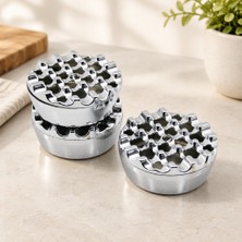 Solmazlar Online Yuvarlak Metal Renkli Küllük