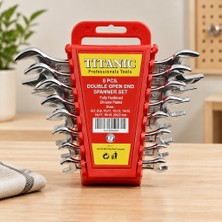 Çelik - Ticaret Ağzı Açık Anahtar Takımı 6-22MM Taşıma Aparatlı