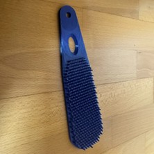 Çelik - Ticaret 3D Baskı Evcil Hayvan Tüy Tarağı Kedi ve Köpek Tüy Toplama Fırçası Silikon Diş Görünümlü Tarak Mavi