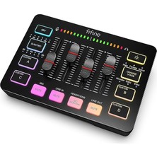 Bemy Ticaret Oyun Ses Mikseri, Xlr Mikrofon Arayüzü ile Akış Rgb Pc Mikser, Bireysel Kontrol, Ses Fader, Sessiz Düğmesi, 48V Fantom Güç, Podcast/kayıt/vokal/oyun Sesli-Ampligame Sc3
