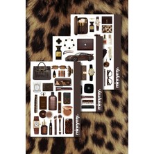 Minnymy Brunette Affair Collection Sticker, Çıkartma, Ajanda, Günlük, Planlayıcı, Bullet Journal, Pinterest