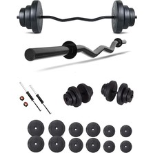 Bemy Ticaret Z Bar Dambıl Seti ve Fitness Ağırlık Seti 75 kg