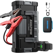 Bemy Ticaret A68 6000A 32800MAH Jump Starter Taşınabilir Akü Takviye Kiti
