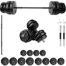 Bemy Ticaret 41 kg Dambıl ve Halter Seti - Ağırlık ve Fitness Ekipmanı
