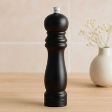Bin1çeşit Siyah Ahşap Tuz ve Baharat Öğütücü (Büyük)