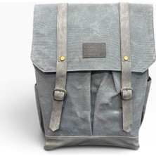 Old Cotton Cargo Kanvas Kapaklı 15.6" Laptop Veya Günlük Okul Sırt Çantası