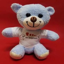 Bin1çeşit Sevimli Peluş Tişörtlü 25 cm Özel Hediye