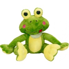 Bin1çeşit Sevimli Oturan Peluş Kurbağa 30 cm