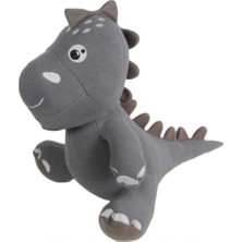 Bin1çeşit Sevimli Dino Peluş Oyuncak 40 cm Gri Renk