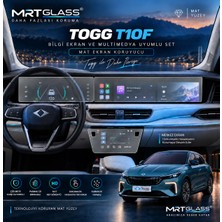 Mrtglass Togg T10F Uyumlu Mat Nano Ekran Koruyucu Seti - 9h Esnek Ekran Koruyucu