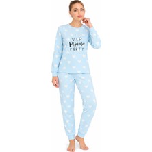 Royam Seamlife Kadın Pamuklu Kışlık Termal Uzun Kollu Pijama Takımı