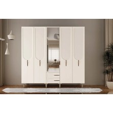Aselia 5 Kapılı Mdf Gardırop