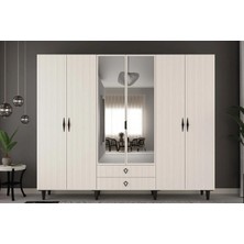 Lian 6 Kapılı Mdf Gardırop