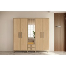 Creafy 5 Kapılı Mdf Gardırop