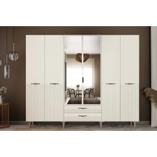 Minna 6 Kapılı Mdf Gardırop