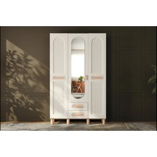 Orchide 3 Kapılı Mdf Gardırop