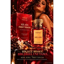 Denz Kızıl Aura Klasik First touch misk amber cesur cürretkâr %40 Esans Oranı Extrait Kalite Cezbedici Kadın Parfümü Kalıcılık