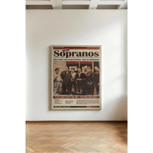 Kanvaspera The Sopranos - Kanvas Tablo - Retro Dizi Posteri, Sinema Odası, Minimalist Duvar Dekoru
