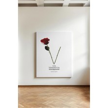 Kanvaspera V For Vendetta Silüet - Kanvas Tablo - Anarşi Logolu V Maskeli Karakter Modern Duvar Dekoru