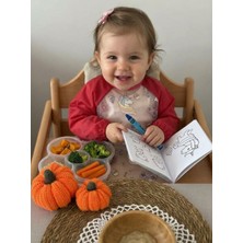 Tuem Baby Unicorn Desenli Su Geçirmez Leke Tutmaz Uzun Kollu Bebek Mama ve Aktivite Önlüğü