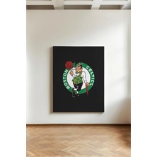 Kanvaspera Boston Celtics - Kanvas Tablo - , Yeşil Yonca, Fan Art, Basketbol Spor Taraftar Duvar Dekoru