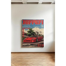 Kanvaspera Ferrari Spor Araba - Kanvas Tablo