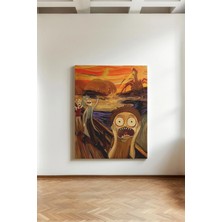 Kanvaspera Morty'nin Çığlığı - Kanvas Tablo - Pop Art, Mizah ve Sürrealizm Temalı Duvar Dekoru