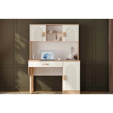 Orchide Kitaplıklı Mdf Çalışma Masası