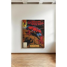 Kanvaspera Spider-Man Örümcek Adam - Kanvas Tablo - Vintage Marvel Çizgi Roman Serisi