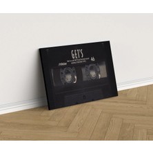 Kanvaspera Kaset Görselli Retro Tablo - Kanvas Tablo - Vintage Müzik, Nostaljik Sound Temalı Duvar Dekoru
