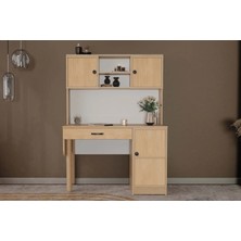 Misea Kitaplıklı Mdf Çalışma Masası