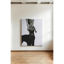 Kanvaspera Doberman - Kanvas Tablo - Siyah Beyaz, Güçlü ve Estetik Konseptli Modern Duvar Dekoru