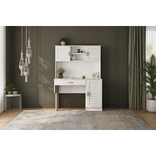 Anvalt Kitaplıklı Mdf Çalışma Masası