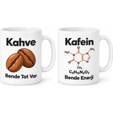 Bezos Kahve ve Kafein 2'li Porselen Kupa Seti - Model 385