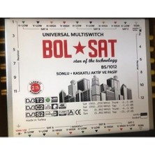 Bolsat Bs-10/16 Aktif + Pasif Sonlu + Kaskatlı Hybrıd Uydu Santrali Adaptör Dahil