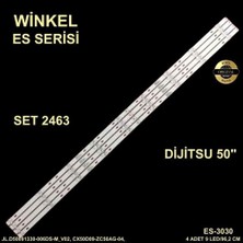 Winkel Wınkel DJTV501 DJTV50S OV50F353 Uyumlu Tv LED Bar Takımı 4'lü