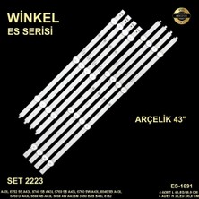 Winkel Wınkel A43L8740 43VLX7730SP 43GUB8762 B43L8840 43L8840 ES1091 Uyumlu Tv LED Bar Takımı 8'li