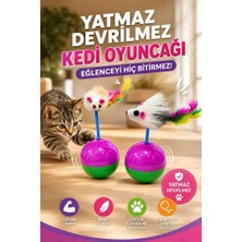 Şirin Home Kedi Fareli Hacıyatmaz Oyuncağı