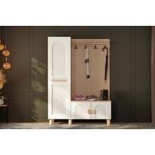 Orchide Kapaklı Mdf Portmanto