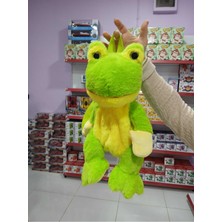Boratila Toys Peluş 40 Cm Sevimli Yeşil Kurbağ  Çanta
