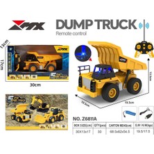 Boratila Toys 1:24 40 Mhz Uzaktan Kumandalı Şarjlı 6 Kanal Damperli Inşaat Kamyonu