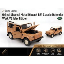 Boratila Toys 1:24 Ölçek Orjinal Lisanslı Diecast Metal Defender Work V8 Islay Edition Araba ( KAHVE )