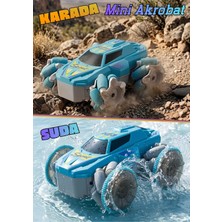 Boratila Toys 2.4Ghz Şarjlı Suda Ve Karada Gidebilen Yedek Tekerli Mini Akrobat Araba