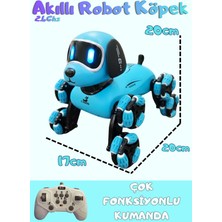 Boratila Toys Akıllı Robot Köpek 360 Derece Dönebilen Çok Fonksiyonlu Uzaktan Kumandalı Oyuncak