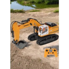 Boratila Toys 1:18 2.4Ghz 11 Kanal Işıklı Full Fonksiyon Buharlı Sesli Metal Kepçe İş Makinası