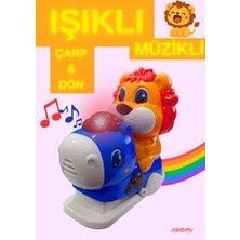 Boratila Toys Işıklı Müzikli Çarp Dön Emeklemeye Yardımcı Sevimli Atlı Karınca Aslan Oyuncak