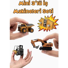 Boratila Toys 2.4Ghz Full Fonksiyon Şarjlı Uzaktan Kumandalı Metal Alaşımlı Kepçe Kamyon Forklift 3'lü Set